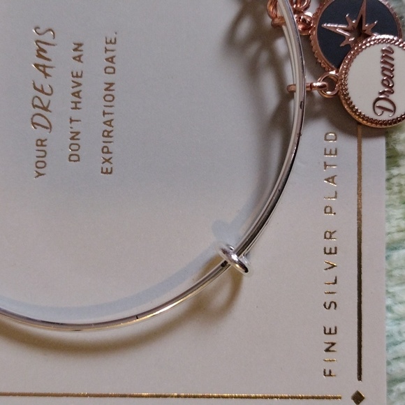 Fine Silver Plated Dream Charm adjustable bracelet - Picture 7 of 7